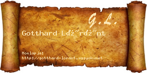 Gotthard Lóránt névjegykártya